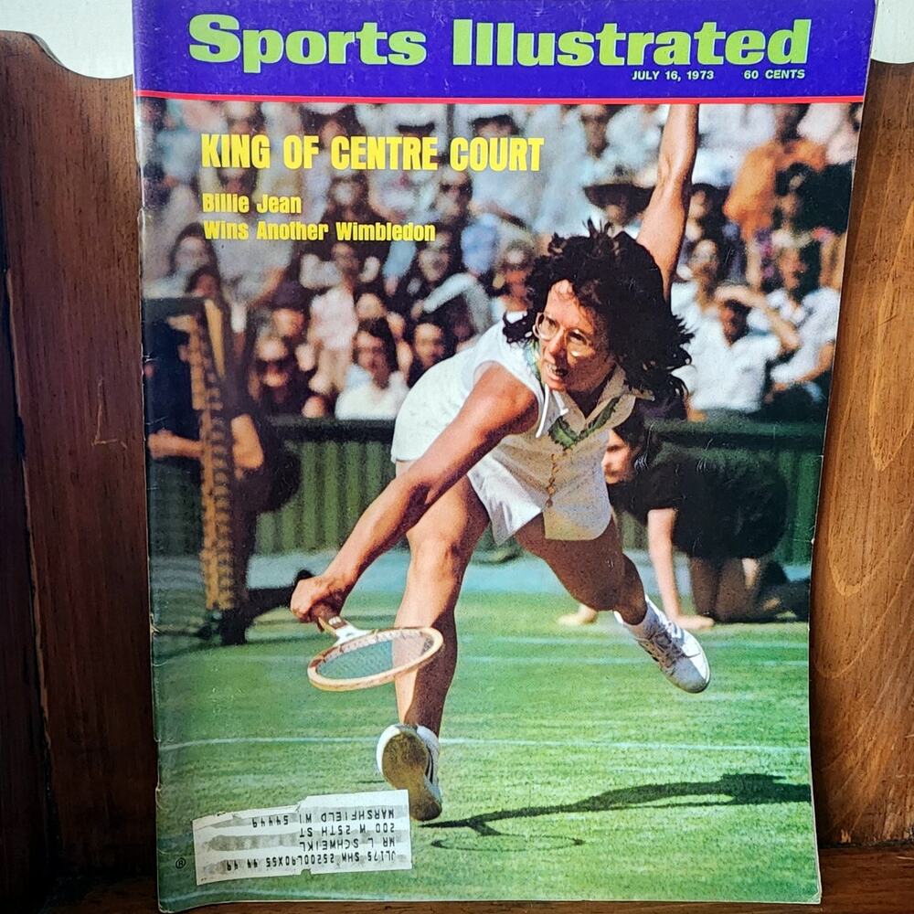 Sports Illustrated July 16, 1973 Billie Jean King Magazine Tennis Wimbledon